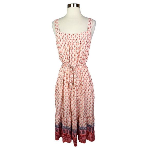 BeachLunchLounge Collection Mixed Media Paisley Boho Maxi Dress - Size Medium - Picture 1 of 6